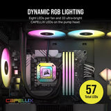 Corsair iCUE H150i CAPELLIX XT Liquid CPU Cooler RGB Elite Fans 360mm Intel LGA1700 1200 115X 2066, AMD AM5, AM4 (Black) CW-9060070-WW