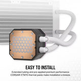 Corsair iCUE H100i Elite CAPELLIX XT Liquid CPU Cooler 240mm Radiator, Intel LGA 1700, 1200, 115X, 2066, AMD AM5, AM4 (White) CW-9060072-WW