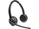 Poly Savi 8420 Office Headset Teams Stereo Wireless Bluetooth/DECT 590.6 ft On-ear Noise Cancelling 8L7F5AA#ABA