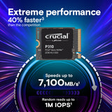Crucial P310 2TB PCIe Gen4 2230 NVMe M.2 SSD-Up to 7,100 MB/s Internal Solid State Drive CT2000P310SSD2
