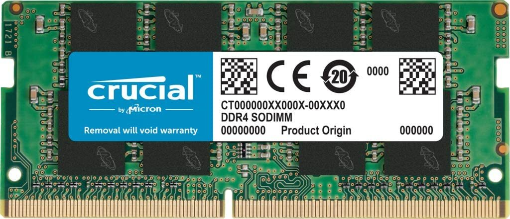 Crucial Laptop Memory 8GB DDR4 2666 MHz CL19 CT8G4SFRA266 RAM SODIMM Non-ECC
