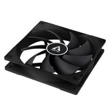 Arctic ACFAN00210A F12 PWM PST CO 120mm 1350RPM Case Fan for Continuous Operation - Black