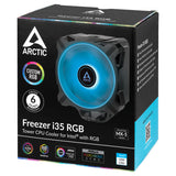 Arctic ACFRE00096A Freezer i35 RGB CPU Cooler with RGB Intel Pressure optimized 120 mm 200-1700 RPM (Black)