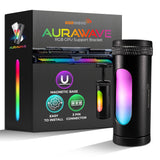 AAAwave AuraWave GPU Support Bracket Graphic Cards Sag Holder Brace, 5V 3 PIN ARGB Adjustable Height with Magnet Base (Black)