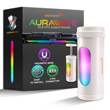 AAAwave AuraWave GPU Support Bracket Graphic Cards Sag Holder Brace, 5V 3 PIN ARGB Adjustable Height with Magnet Base (White)