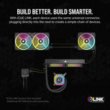 Corsair iCUE Link H100i LCD Liquid CPU Cooler 240mm AIO, QX120 RGB Fans, Fits Intel LGA1700, AMD AM5 (Black) CW-9061007-WW
