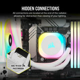 Corsair iCUE Link H100i  Liquid CPU Cooler 240mm AIO QX120 RGB Fans Fits Intel LGA 1700, AMD AM5 (White) CW-9061005-WW