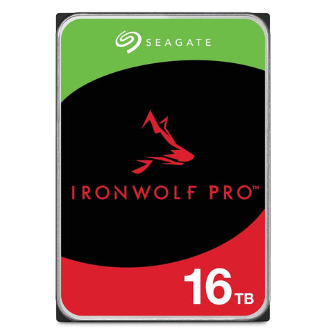 Seagate IronWolf Pro 16TB Enterprise NAS Internal HDD 3.5 Inch SATA 6Gb/s 7200 RPM 256MB Cache ST16000NT001