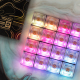 Pimoroni PIM565 Keybow 2040 - Clicky keys A luxe all-in-one 16 key mini mechanical keyboard customisable RGB lighting