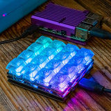 Pimoroni PIM565 Keybow 2040 - Clicky keys A luxe all-in-one 16 key mini mechanical keyboard customisable RGB lighting