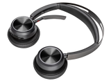 Poly 9T9J5AA#AC3 Voyager Focus 2 USB-C-C Headset +USB-C/A Adapter + Charging Stand + Noise Canceling  USB-C/A