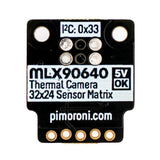 Pimoroni PIM365 MLX90640 Thermal Camera monitor the thermerarure of CPU works with Raspberry Pi or Arduino