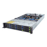 Gigabyte 2U Rack Server Barebone - AMD EPYC 9004, Dual CPU, 3x M.2, 24x DIMM Slots, 12+4 Gen4 NVMe/SATA/SAS Bays (R283-Z90 rev. AAD2)