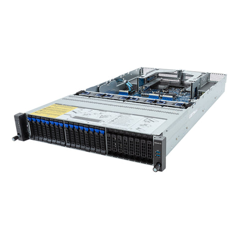 Gigabyte 2U Rack Server Barebone - AMD EPYC 9004, Dual CPU, 3x M.2, 24x DIMM Slots, 16x SATA/SAS Bays (R283-Z92 rev. AAD1)