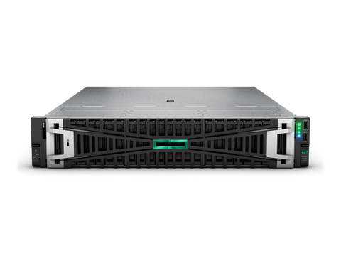 HPE P87444005 ProLiant DL385 Gen11 9015 3.6GHz 8-Core 1P 2x32GB-R 8SFF MR408i-o 2x480GB SATA SSD 2x800W PS Rack Server