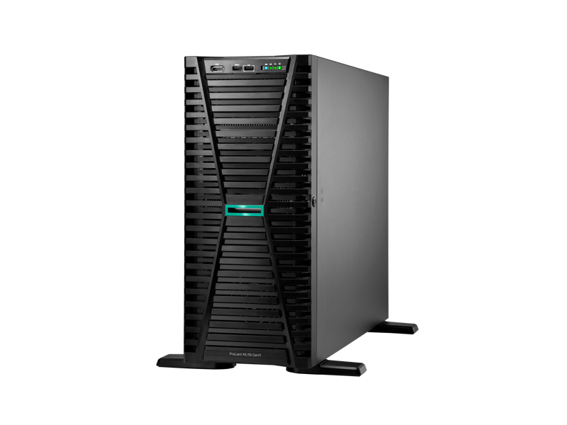 HPE P69303-005 ProLiant ML110 Gen11 4410Y12-Core 1P 1x32GB-R 8SFF MR408i?o 2x480GB SATA SSD 2x800W PS Tower Server