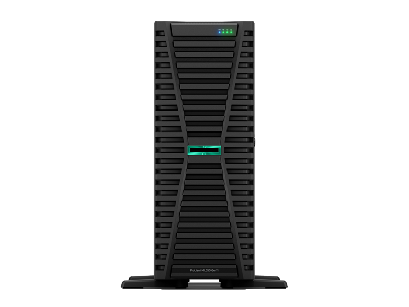 HPE P83320005 ProLiant ML350 Gen11 4516Y+ 2.2GHz 24-Core 1P 2x32GB 8SFF MR408i-o 2x960GB SATA SSD 2x800W PS Tower Server