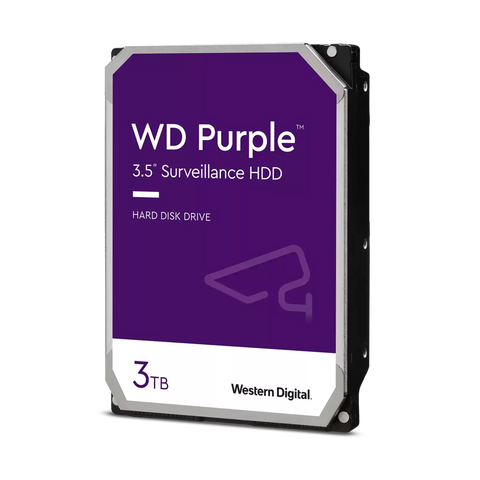 WD Purple 3TB Surveillance SATA 256MB Cache 3.5" Internal Hard Drive