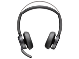 Poly 9T9J5AA#AC3 Voyager Focus 2 USB-C-C Headset +USB-C/A Adapter + Charging Stand + Noise Canceling  USB-C/A